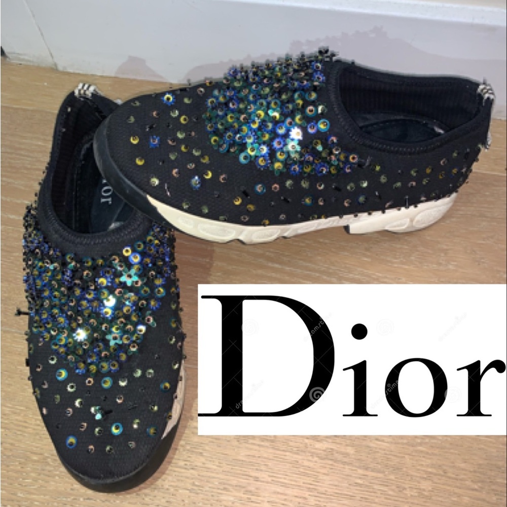 DIOR Shoes Fusion SlipOn Loafers Sneakers Moccasins Platform CD Women Gift
